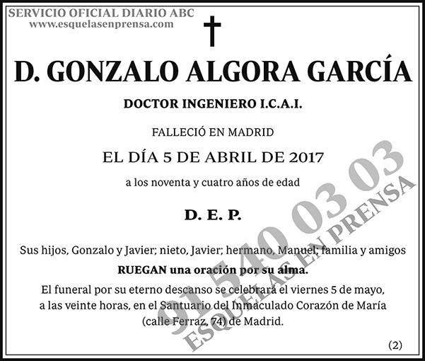 Gonzalo Algora García